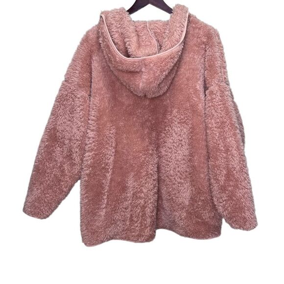 Ricki’s Pink Teddy Comfy Cozy Sweater Size Small Medium Loungewear Lounging - Picture 2 of 9